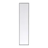 Smalle spiegel zwart 180x30 cm - Kare Design Bella