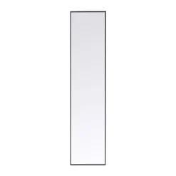 Smalle spiegel zwart 180x30 cm - Kare Design Bella