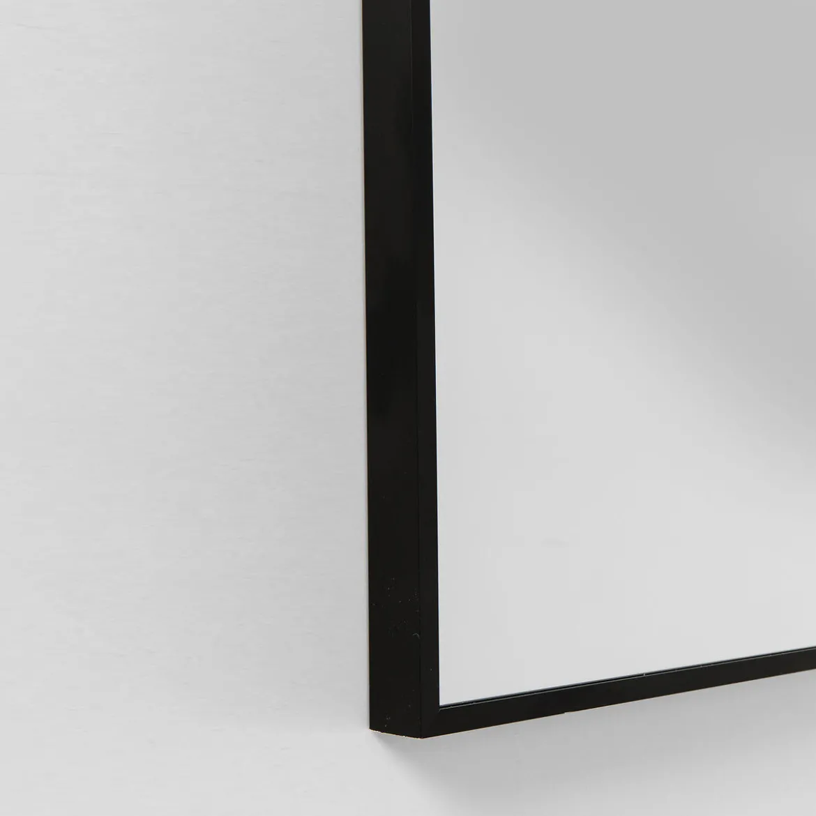 Smalle spiegel zwart 180x30 cm - Kare Design Bella