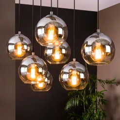 Speelse eettafel lamp glazen bollen - Santa Bubble Shaded
