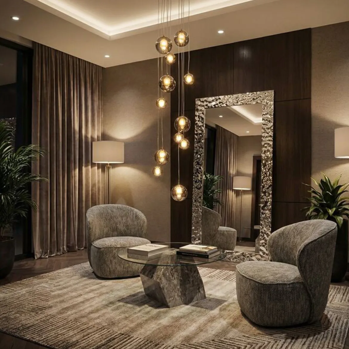 Spiegel chroomdesign - Kare Design Carino