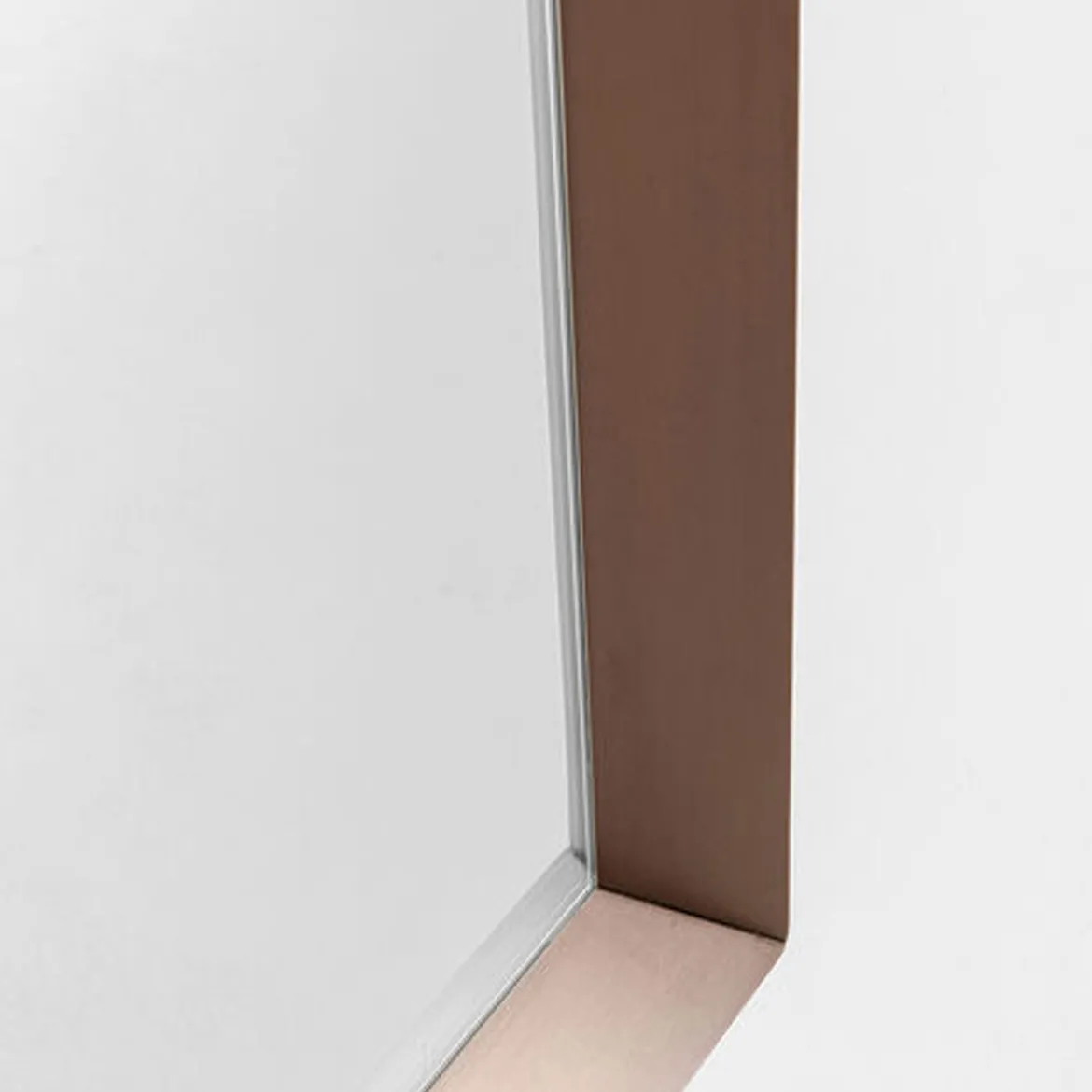 Spiegel met bruine lijst - Kare Design Arezzo Coffee