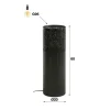 Staande lamp zwart nickel metaal 60 cm - Santa Cilinder Nickel