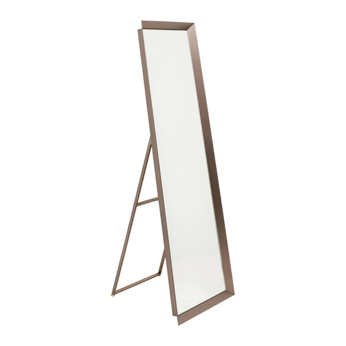 Staande spiegel taupe bruine rand - Kare Design Arezzo Coffee