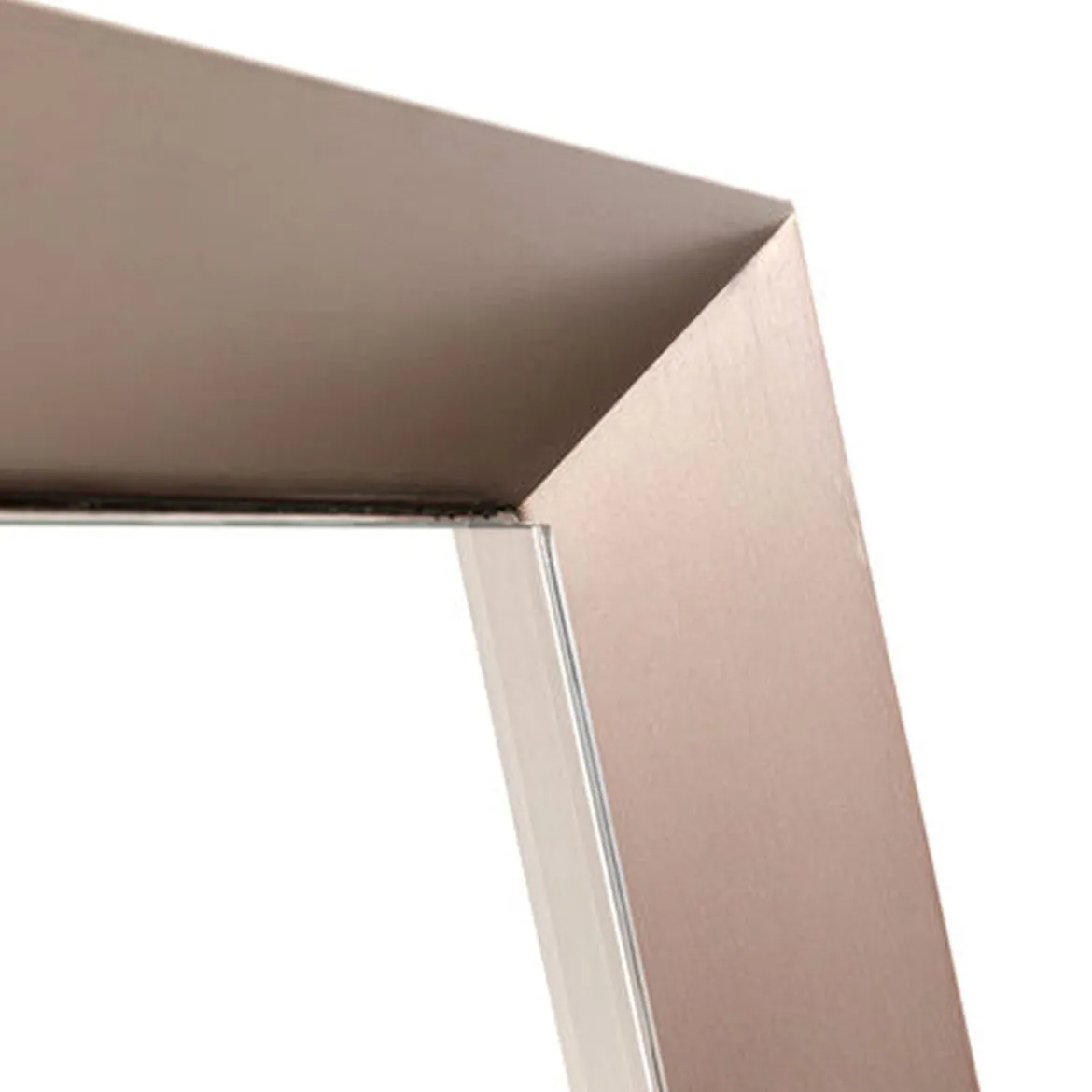 Staande spiegel taupe bruine rand - Kare Design Arezzo Coffee
