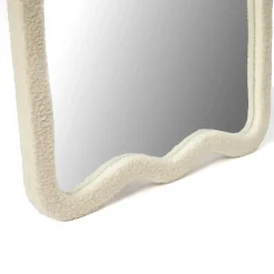Staande spiegel teddy stof creme wit - Bodio Pulpo