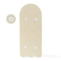 Staande spiegel teddy stof creme wit - Bodio Pulpo