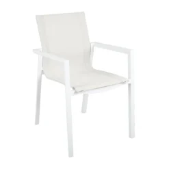 Stapelbare tuinstoel aluminium - Brafab Delia