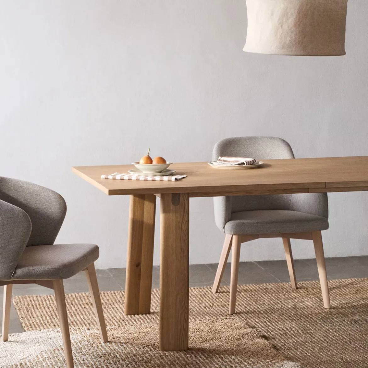 Stoel van massief beukenhout naturel - Kave Home Nelida