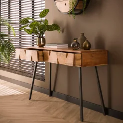 Stoer acaciahouten kaptafel - Giani Demn