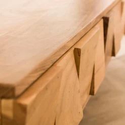Stoer acaciahouten kaptafel - Giani Demn