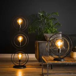 Stoere tafellamp met cirkels - Santa Turn Around