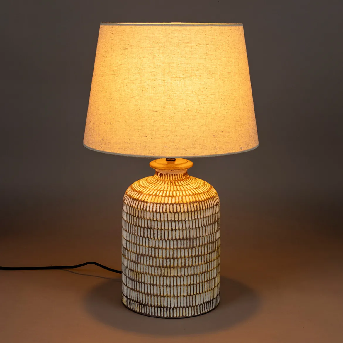 Tafellamp beige tinten - Dutchbone Russel
