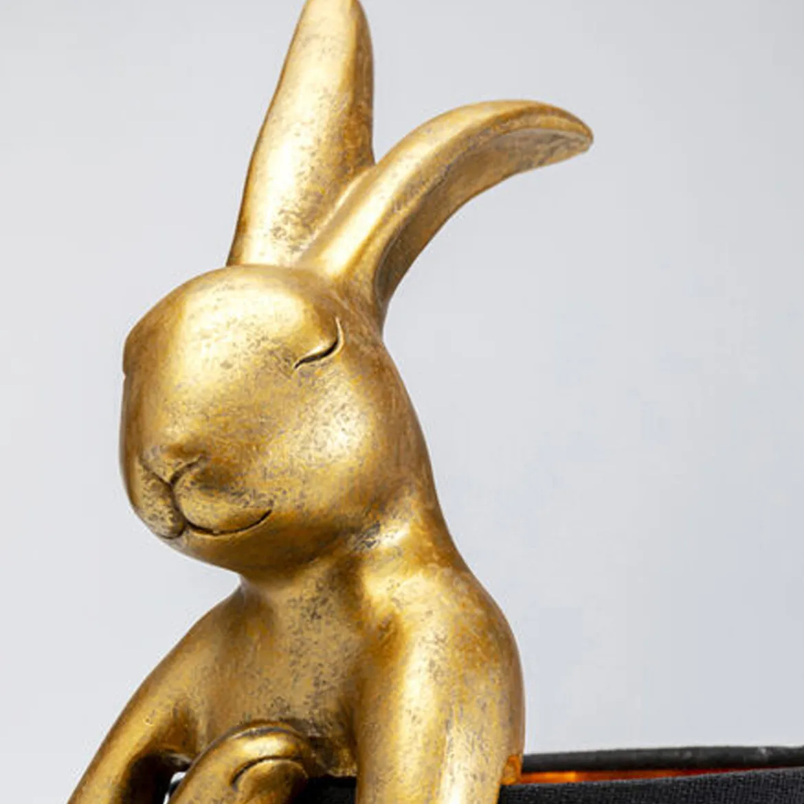 Tafellamp konijn goud - Kare Design Rabbit Gold/Black
