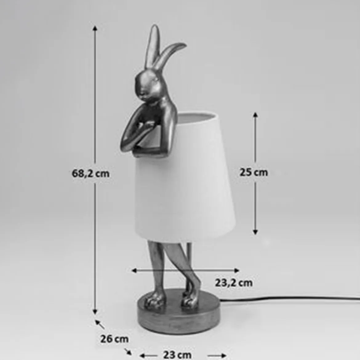 Tafellamp konijn groen goud - Kare Design Rabbit Gold/Green