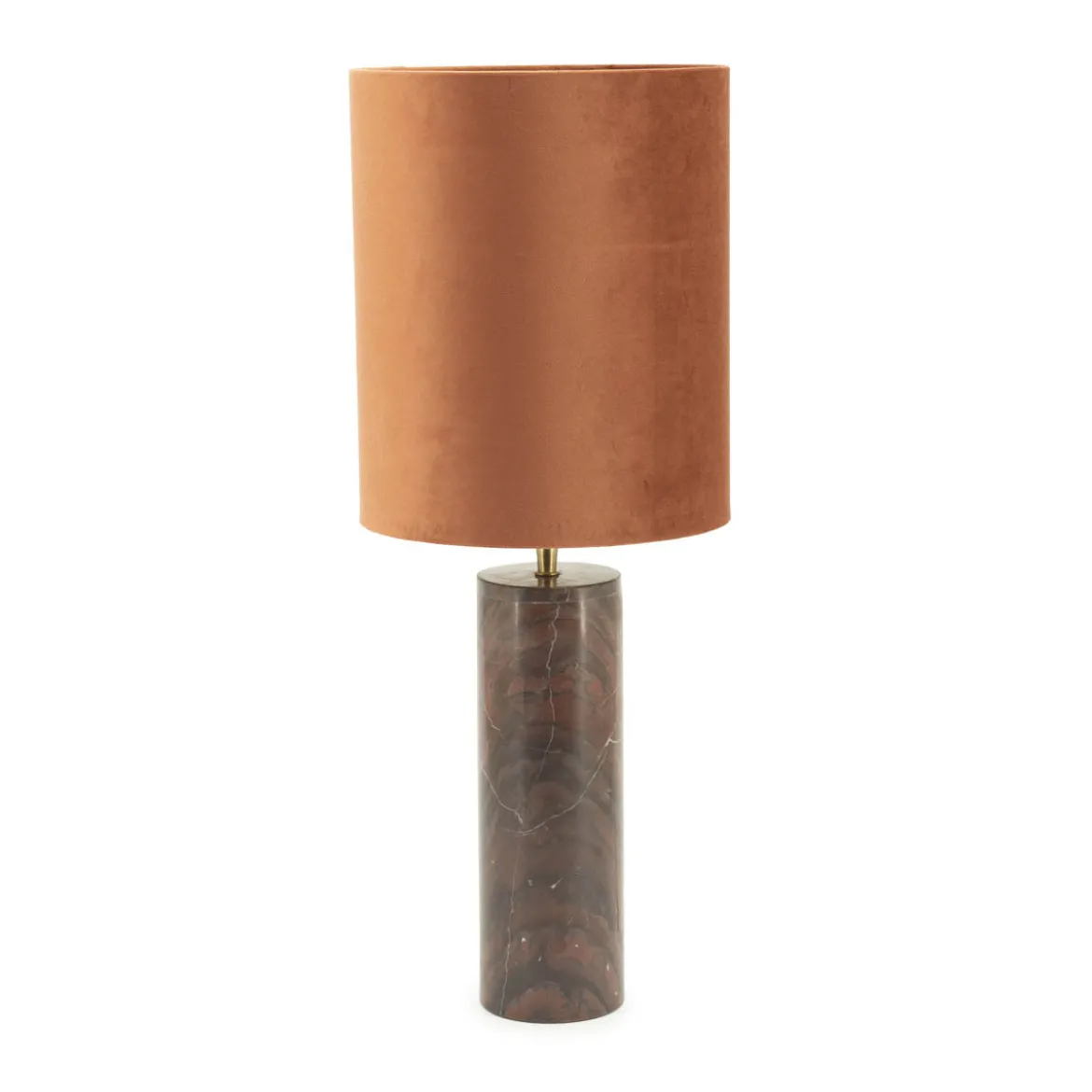 Tafellamp marmer met fluweel - By-Boo Rosso/Verde