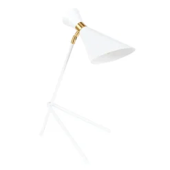 Tafellamp wit met goud - Zuiver Shady