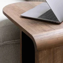 Teak bijzettafel ronde hoeken - DTP Home Evo