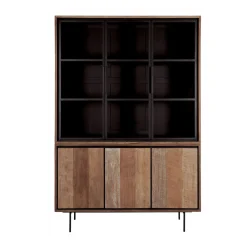 Teak buffetkast met zwarte binnenkant 140 cm - DTP Home Metropole