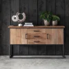 Teak dressoir industrieel design - DTP Home Timeless Beam