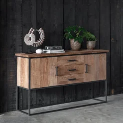 Teak dressoir industrieel design - DTP Home Timeless Beam