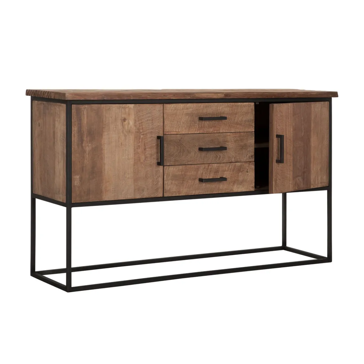 Teak dressoir industrieel design - DTP Home Timeless Beam
