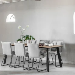 Teak eettafel met verjongde rand - DTP Home Timeless Shape