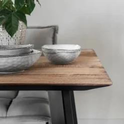 Teak eettafel met verjongde rand - DTP Home Timeless Shape