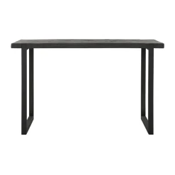 Teakhouten bartafel zwart - DTP Home Timeless Black Beam