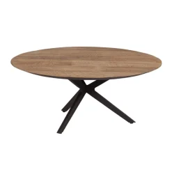 Teakhouten salontafel rond - DTP Home Metropole