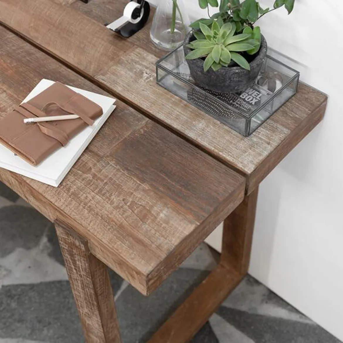 Teakhouten sidetable - DTP Home Classic Icon
