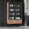 Teakhouten vitrinekast 220x120 cm - DTP Home Odeon