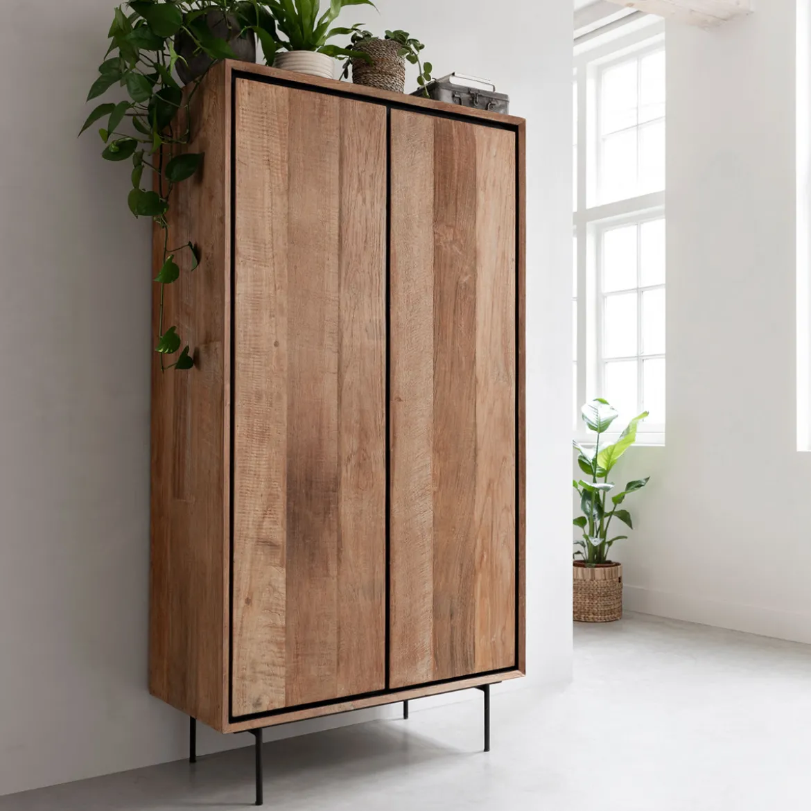 Teakhouten wandkast - DTP Home Metropole