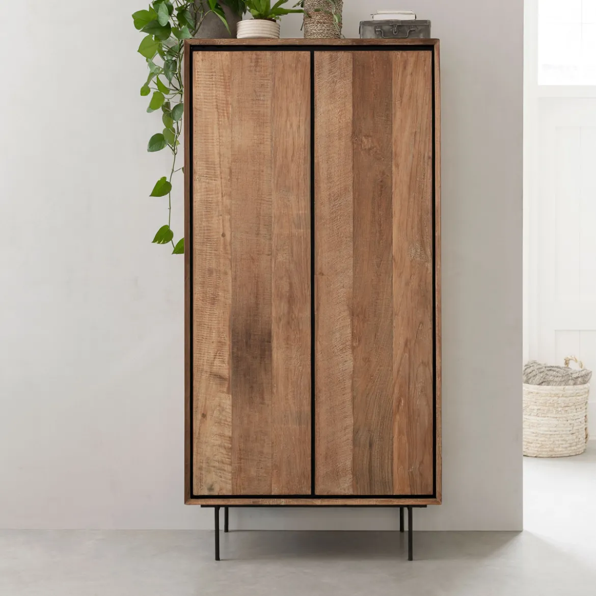 Teakhouten wandkast - DTP Home Metropole