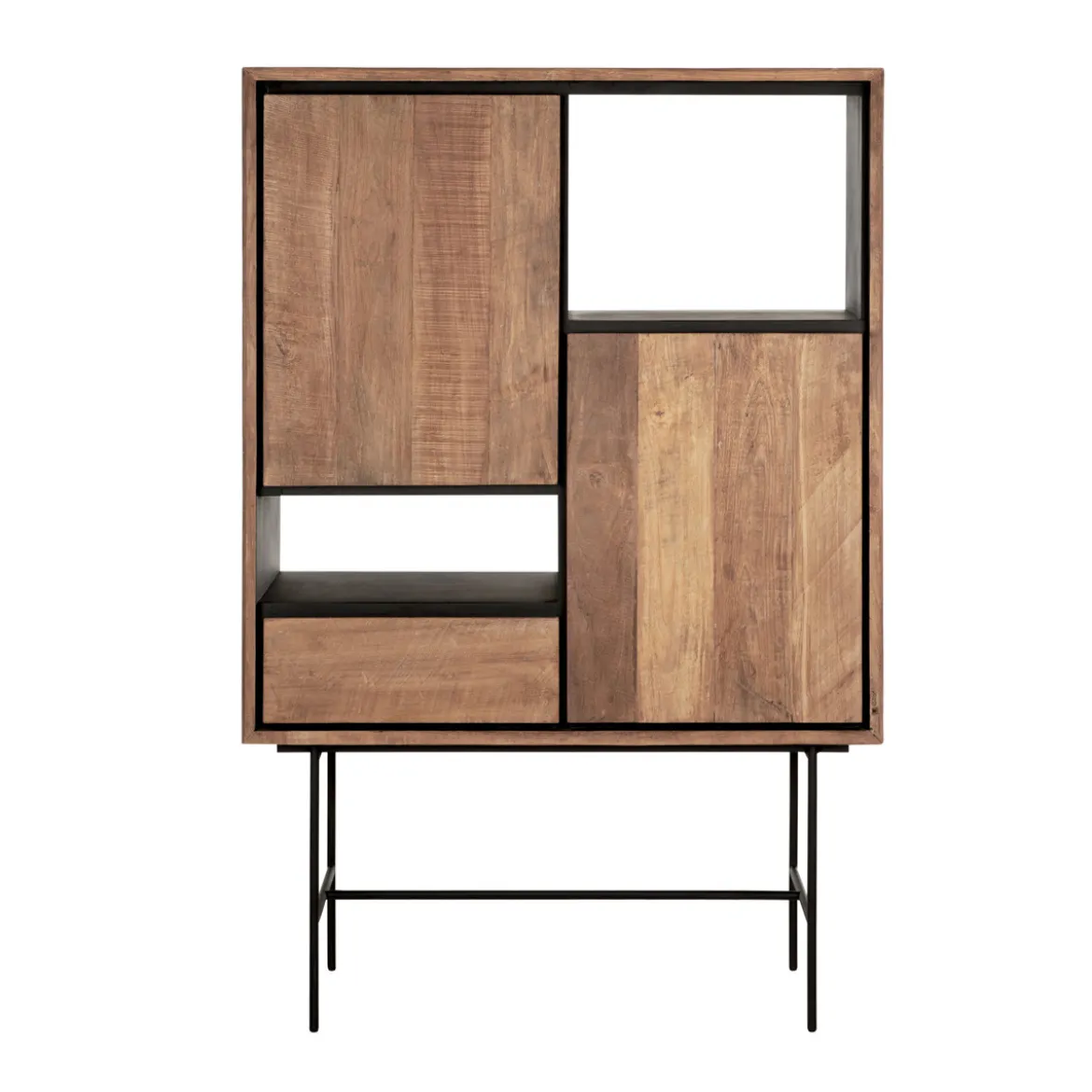 Teak kast met open vakken - DTP Home Metropole