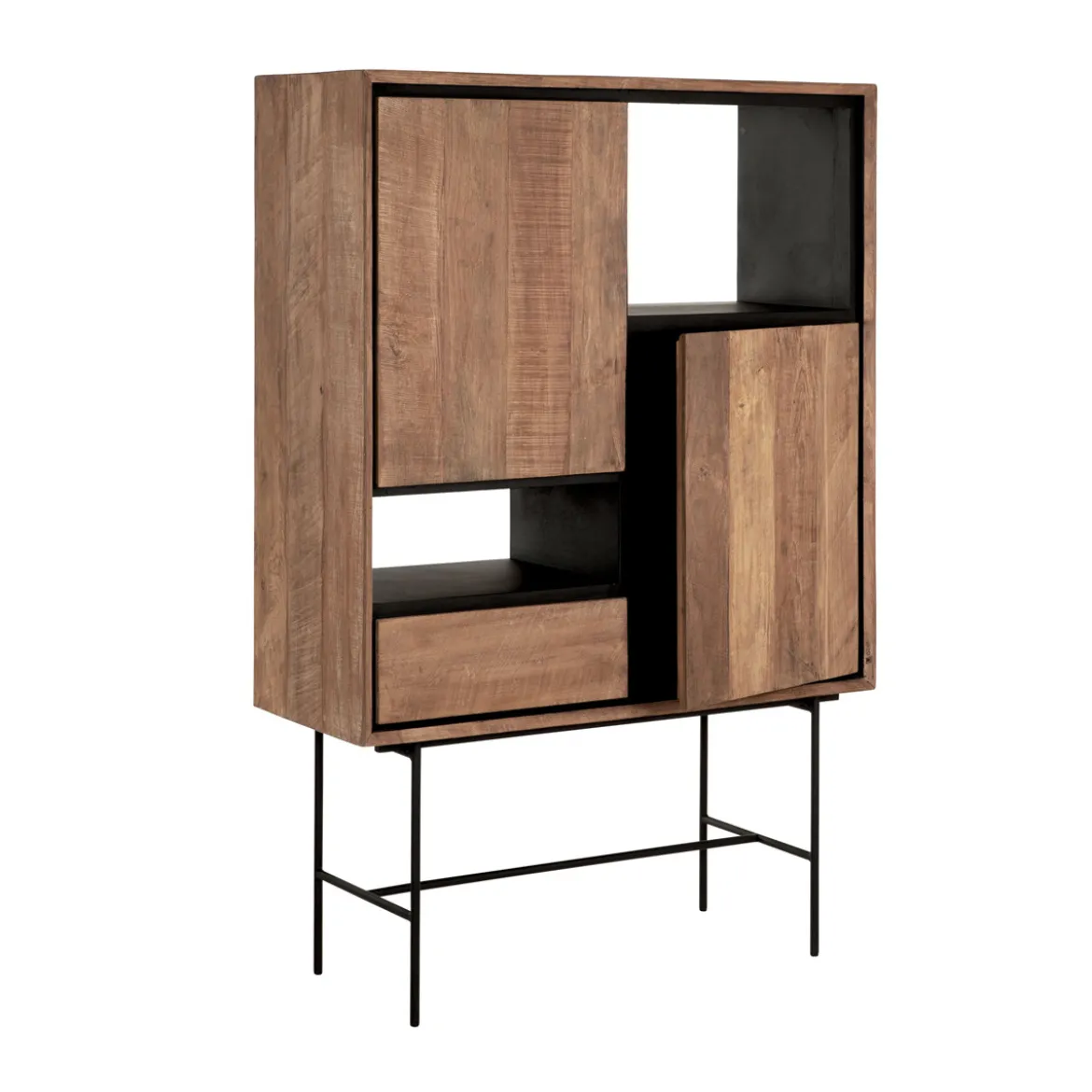 Teak kast met open vakken - DTP Home Metropole
