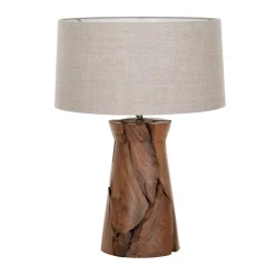 Teak tafellamp - Must Living Jungle White