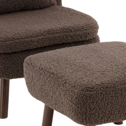 Teddy fauteuil met voetenbank - Lavis Ryxo