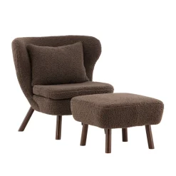 Teddy fauteuil met voetenbank - Lavis Ryxo