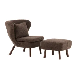 Teddy fauteuil met voetenbank - Lavis Ryxo