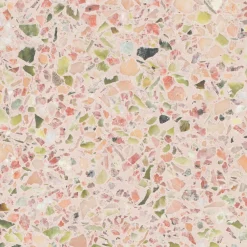 Terrazzo bijzettafel rond - Zuiver Victoria
