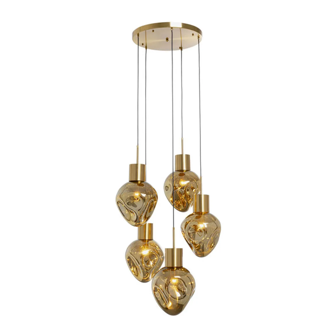 Trapse hanglamp gedeukt glas - Kare Design Supernova Dough