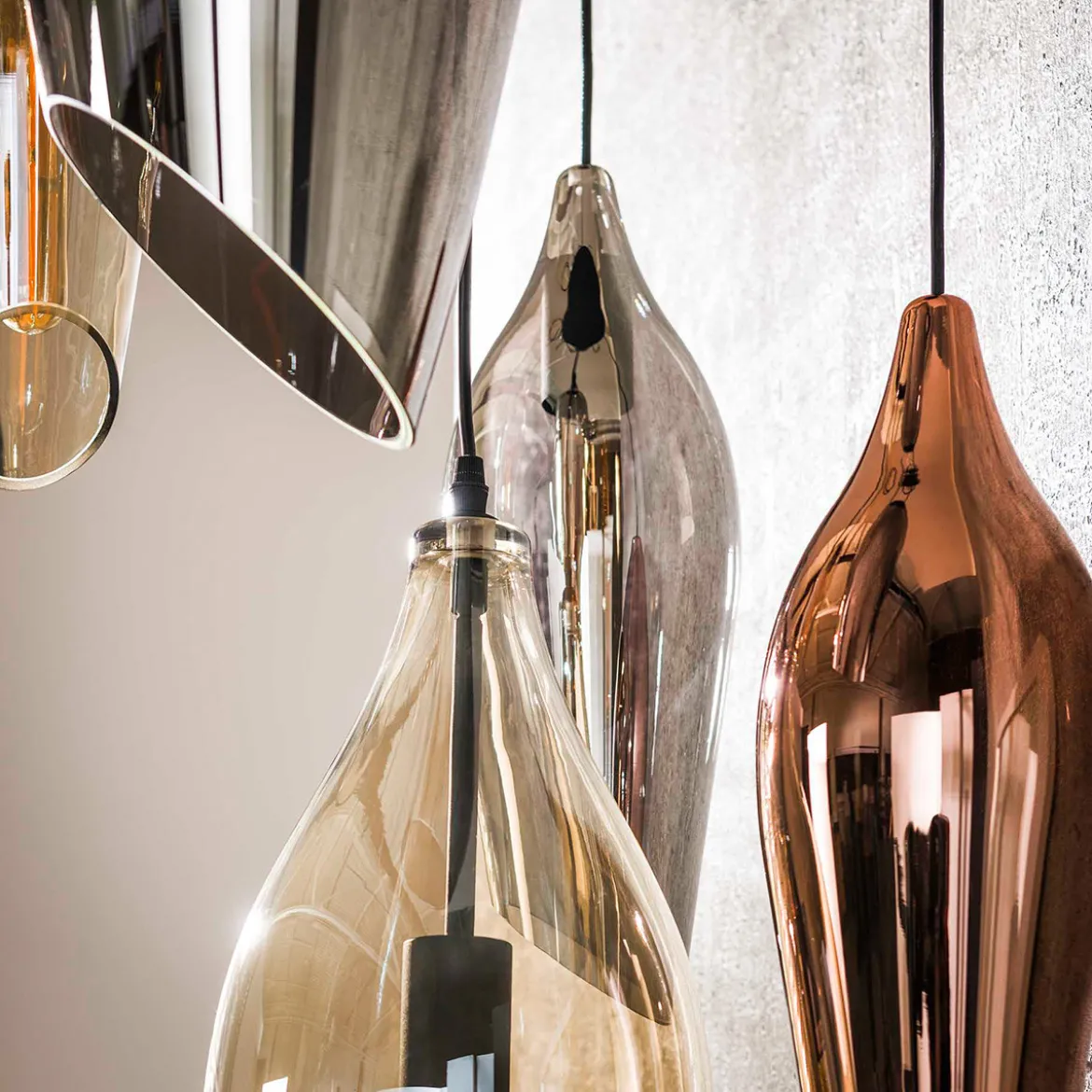 Trapse hanglamp gekleurd glas - Santa Cocoon