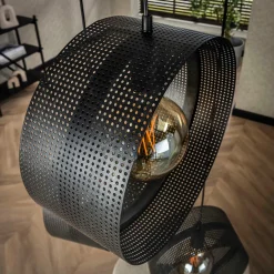 Trapse hanglamp rond metaal gaas - Santa Ring