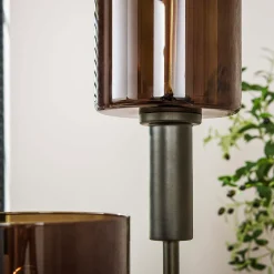 Trapse vloerlamp brons - Santa Sepiora