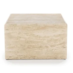 Travertin salontafel vierkant - Eleonora Donta