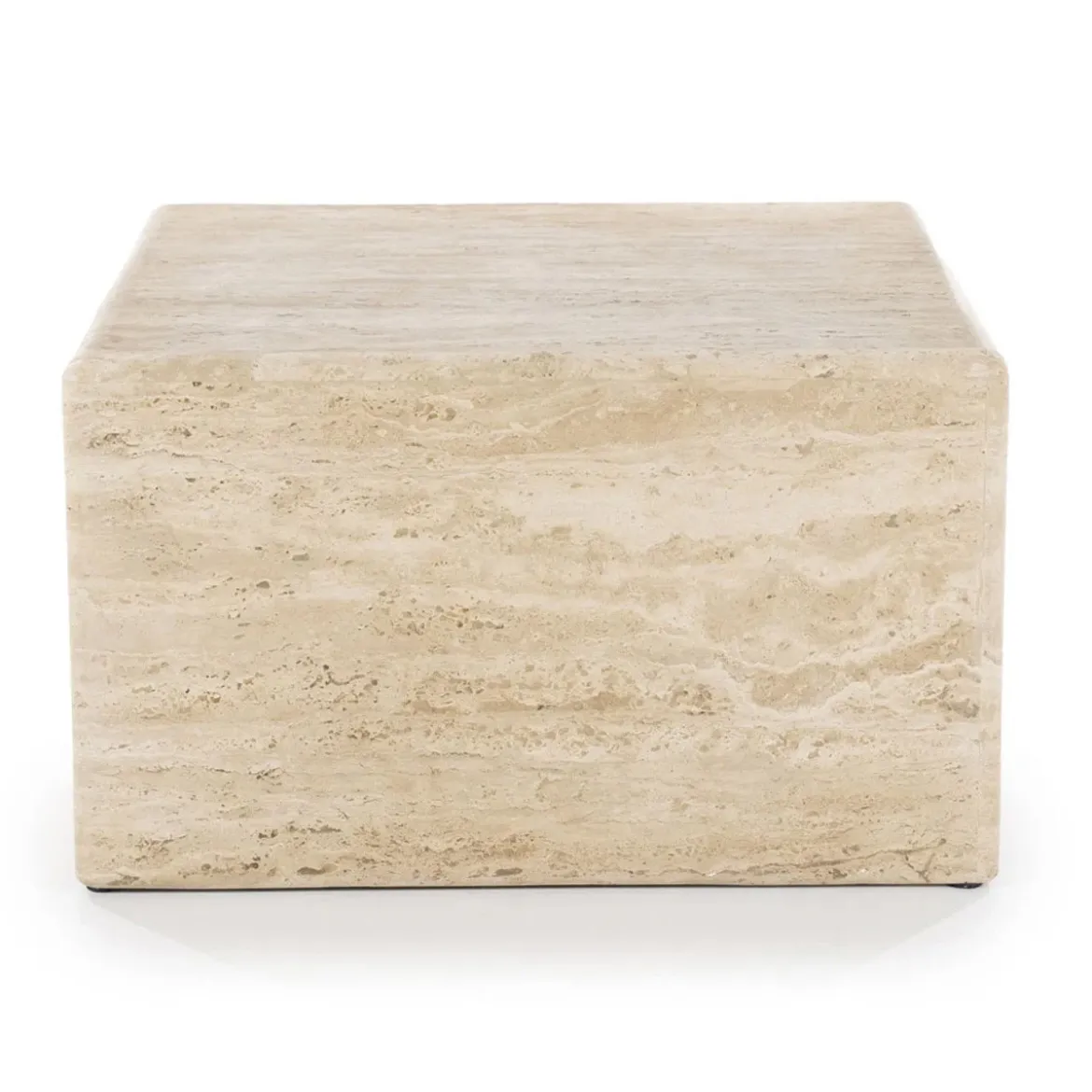 Travertin salontafel vierkant - Eleonora Donta