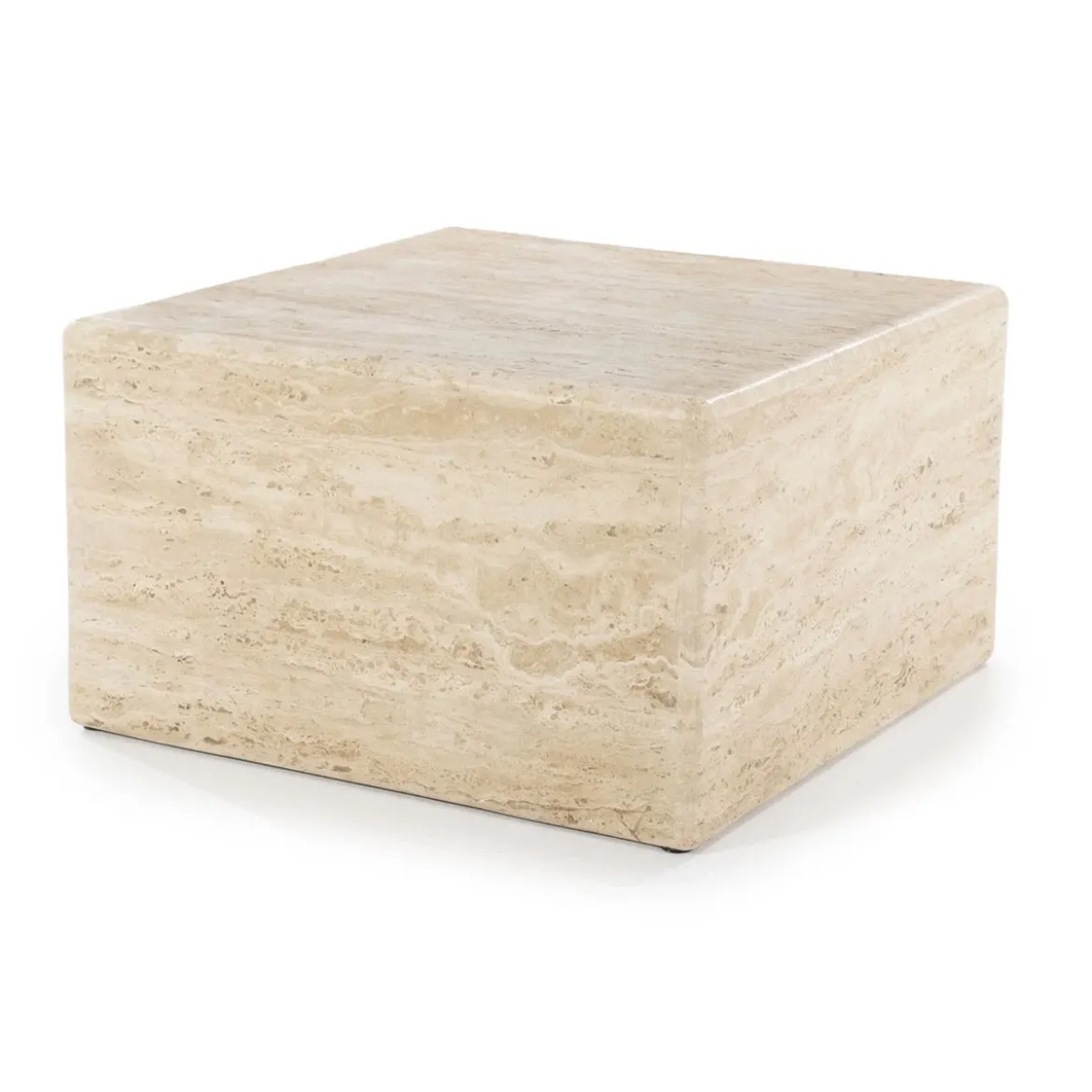 Travertin salontafel vierkant - Eleonora Donta