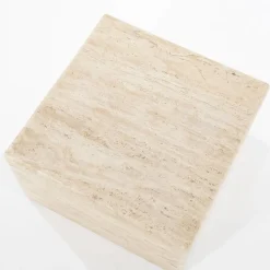 Travertin salontafel vierkant - Eleonora Donta