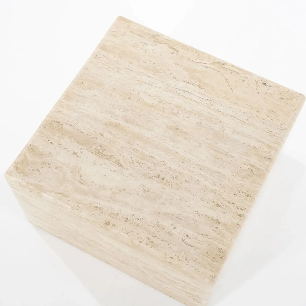 Travertin salontafel vierkant - Eleonora Donta